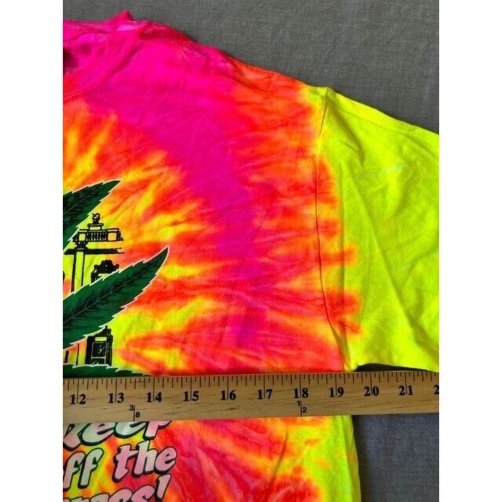 Washington D.C. Keep Off The Grass Shirt Adult Medium Pink Short Sleeve Tee Mens - Picture 5 of 8
